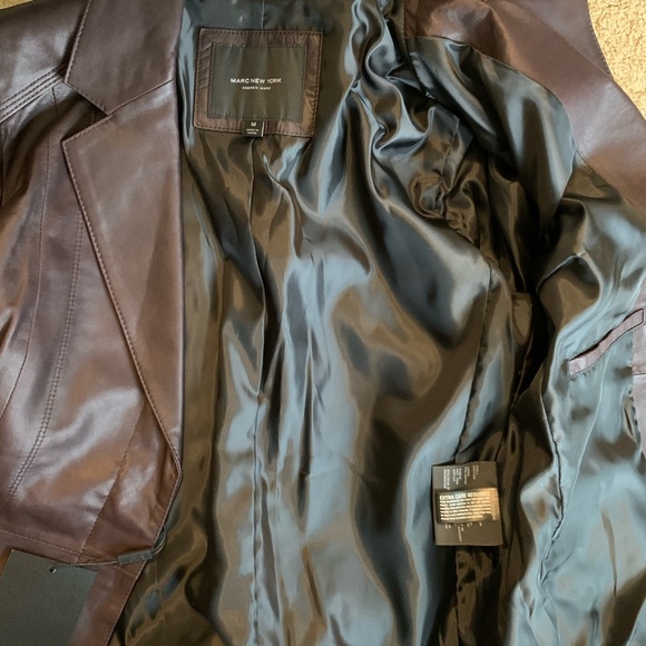 Andrew Marc New York Farley Leather coat. NWT - Picture 7 of 12